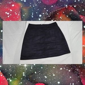 Old Navy Black Suede Mini Skirt